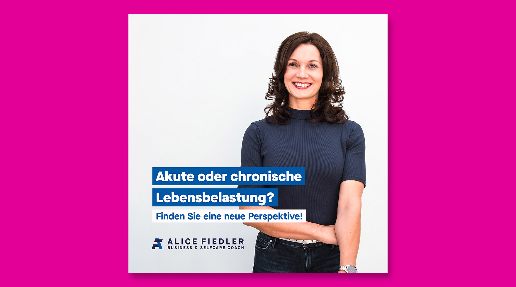 Plakat Design für Business Coach Alice Fiedler