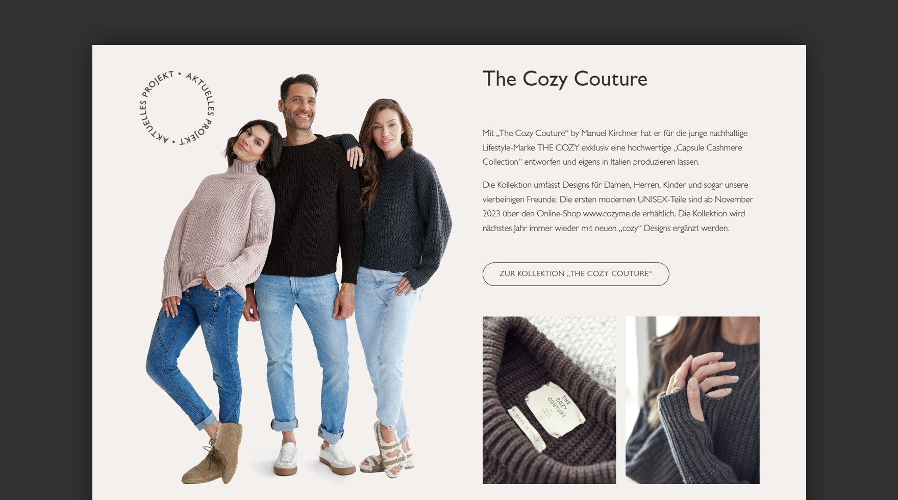 Mockup des Desktop Layouts im Responsive Design der Website von Designer Manuel Kirchner