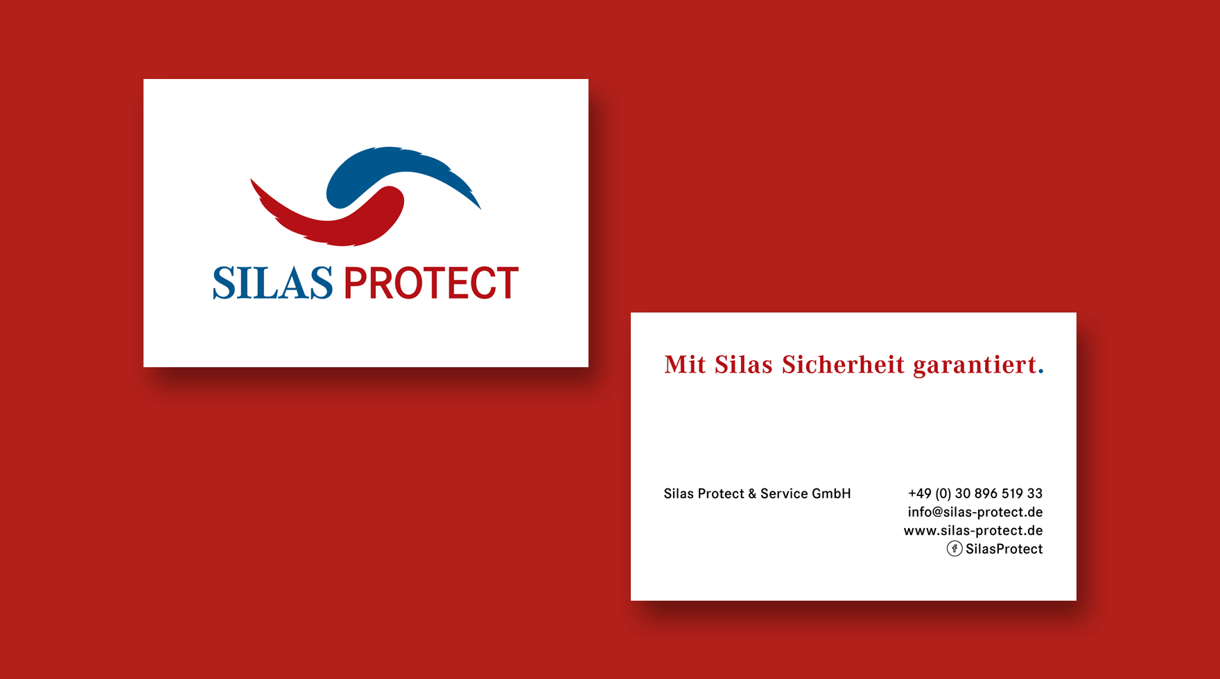 Visitenkarten Design für das Sicherheitsunternehmen Silas Protect